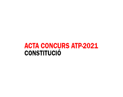 Acta Concurs  ATP·2021