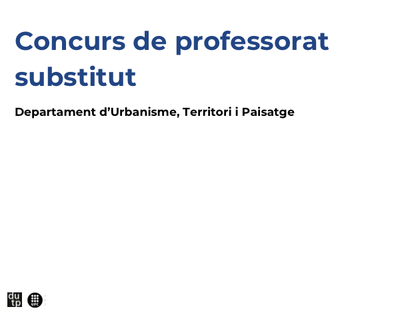 Concurs de professorat substitut