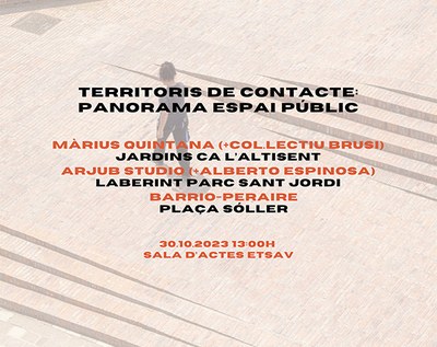 CONFERÈNCIA "TERRITORIS DE CONTACTE. PANORAMA ESPAI PÚBLIC"