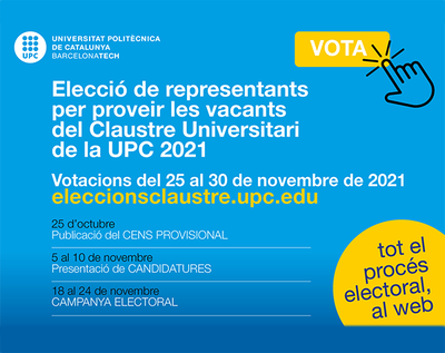 ELECCIÓ CLAUSTRE UNIVERSITARI