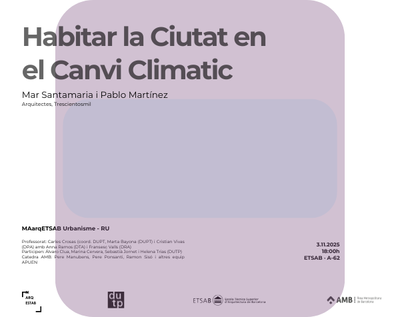 Habitar la Ciutat en el Canvi Climatic