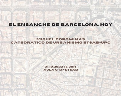 L'EIXAMPLE DE BARCELONA, AVUI