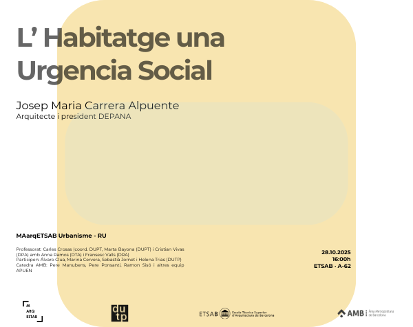L'Habitatge una Urgencia Social L'Habitatge una Urgencia Social