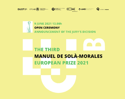 MANUEL DE SOLÀ-MORALES European Prize 2021