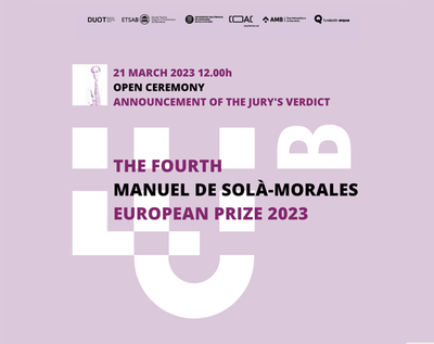 MANUEL DE SOLÀ-MORALES European Prize 2023