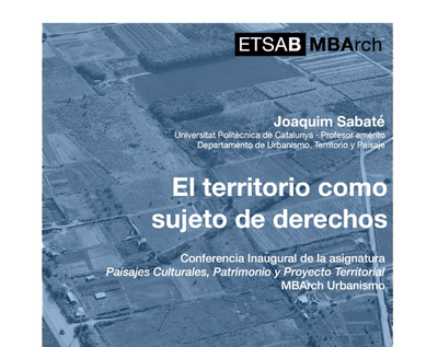 CONFERENCE: El territorio como sujeto de derechos