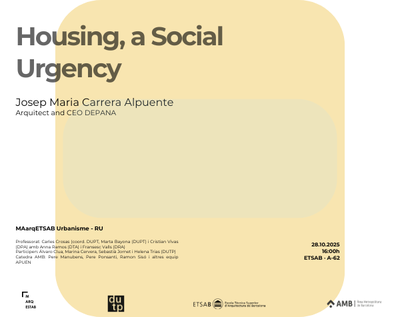 Housing, a Social Urgency