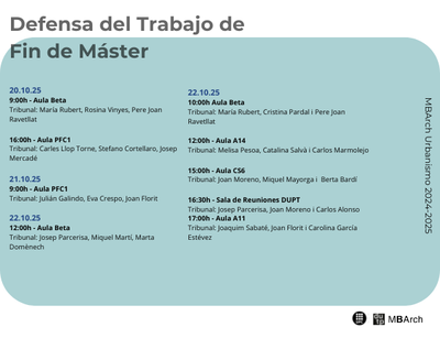 Defensa de Tesis del Máster