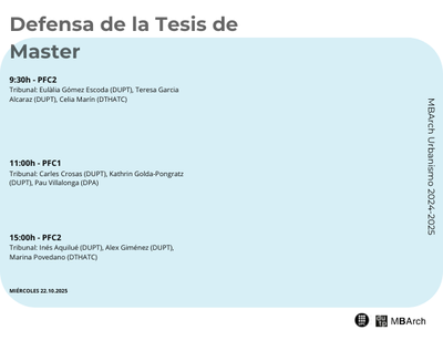 Defensa de Tesis del Master