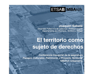CONFERENCIA: El territorio como sujeto de derechos