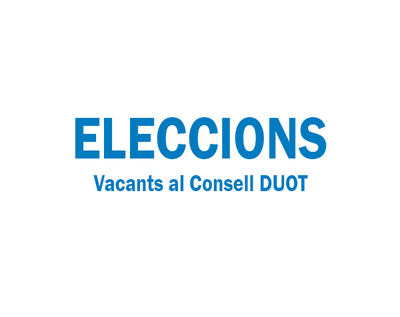 ELECCIONES. Vacantes en el Consejo DUOT