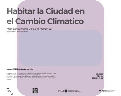 Habitar la Ciudad en el Cambio Climático